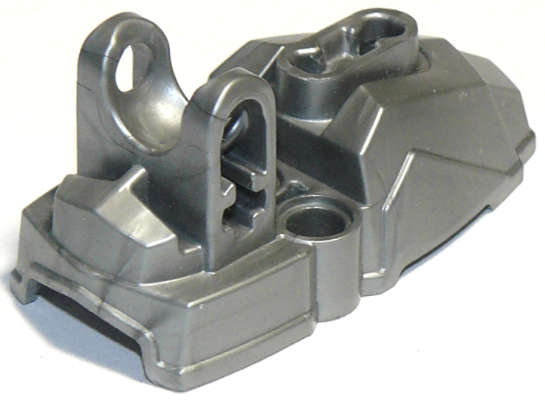 Lego (N) ~ Hero Factory Foot with Ball Socket ~ [Flat Silver]