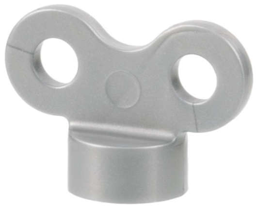 Lego NEW - Minifigure Utensil Toy Winder Key~ [Flat Silver]