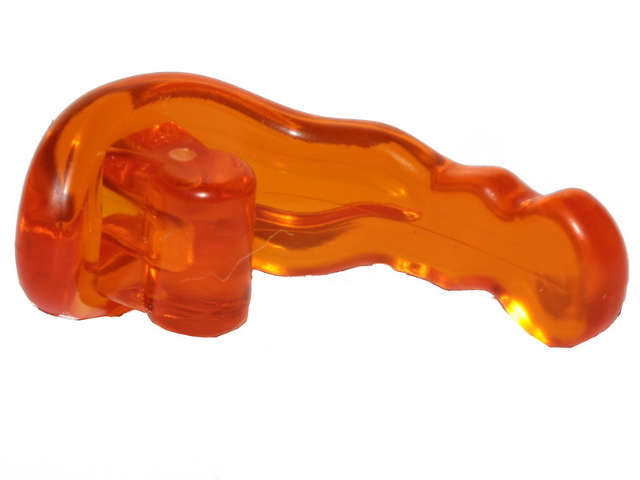 Lego NEW - Wave Rounded Energy with Bar Handle (Power Blast)~ [Trans Orange]