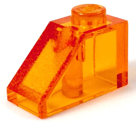 Lego (N) ~ Slope 45 2 x 1 ~ [Trans-Orange]