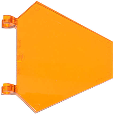 Lego (N) ~ Flag 5 x 6 Hexagonal ~ [Trans-Orange]