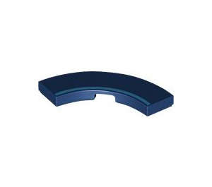 LEGO Dark Blue Tile 3 x 3 Curved Corner with Dark Azure Stripe (79393) - Premium Quality New Part
