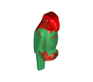 LEGO Green Bird with Red Marbling with Wide Beak (27062 / 27063)
