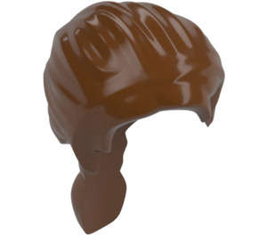 LEGO Reddish Brown Long Hair with Ponytail (11605)