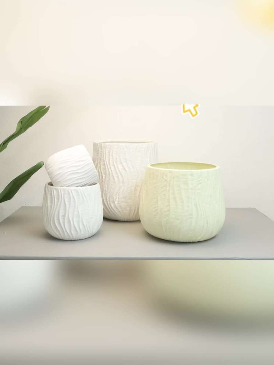 Flowerpot Items 180 White   18.01 Cm * 19.2 Cm Quantity2Pcs Pack