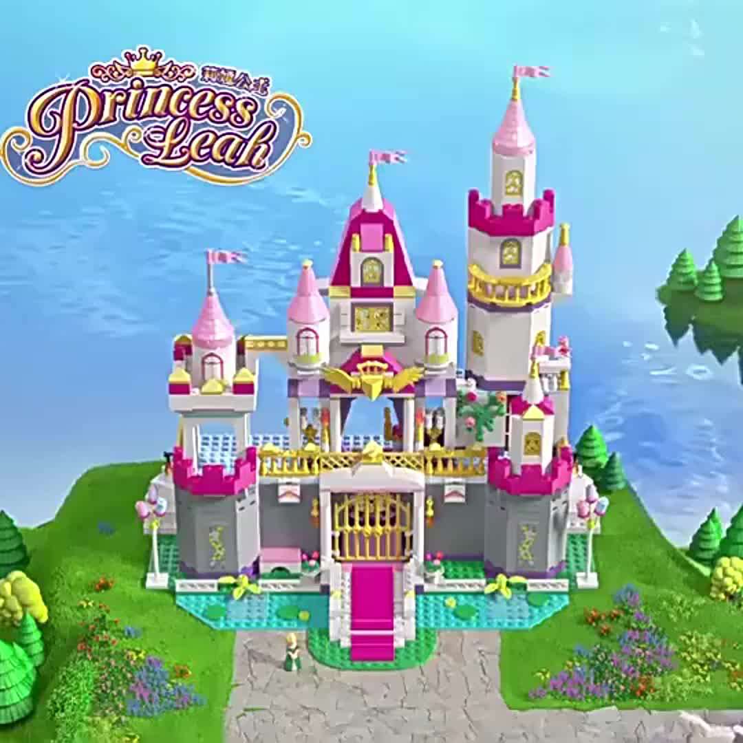 Building Toy Architectural Model Toy Set Color Pink Set