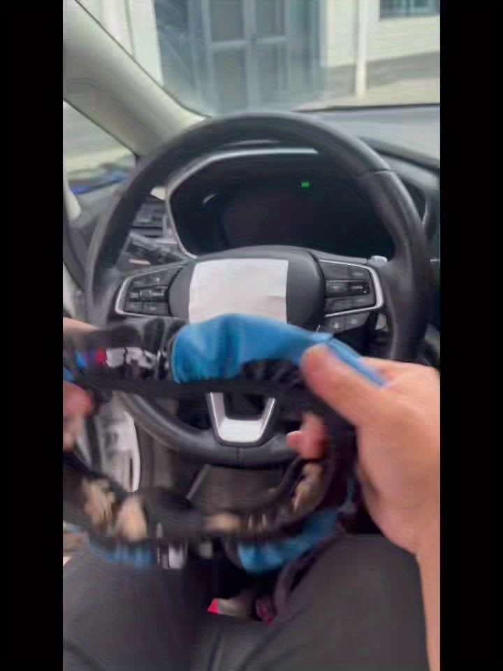 Car Steering Wheel Cover Black