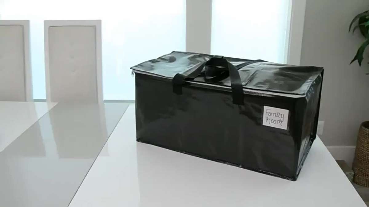 2 Pack Heavy Duty Moving Bags Storage Black 2P 90L