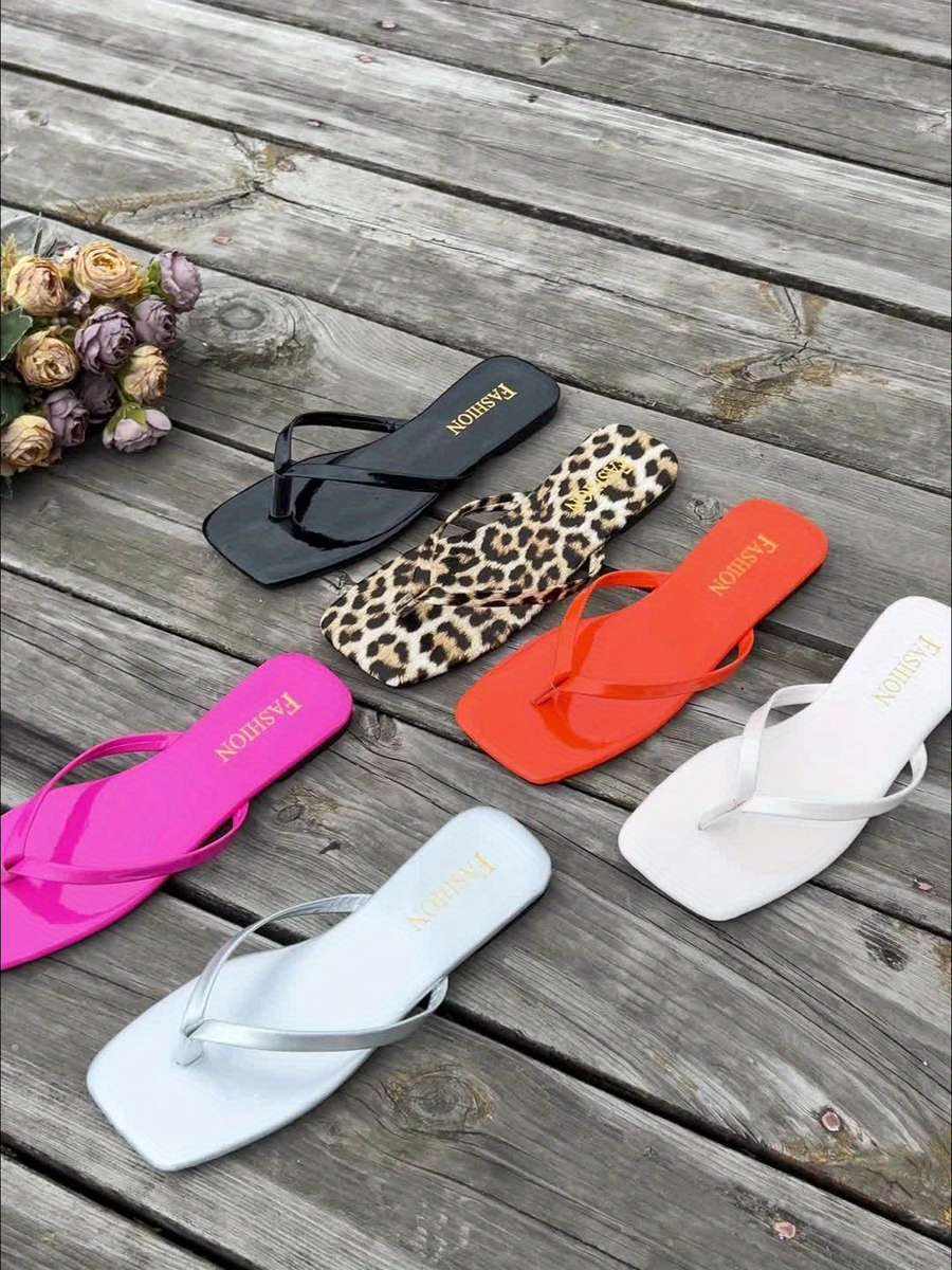 Ladies Summer Flip Flops Black Uk 3.5