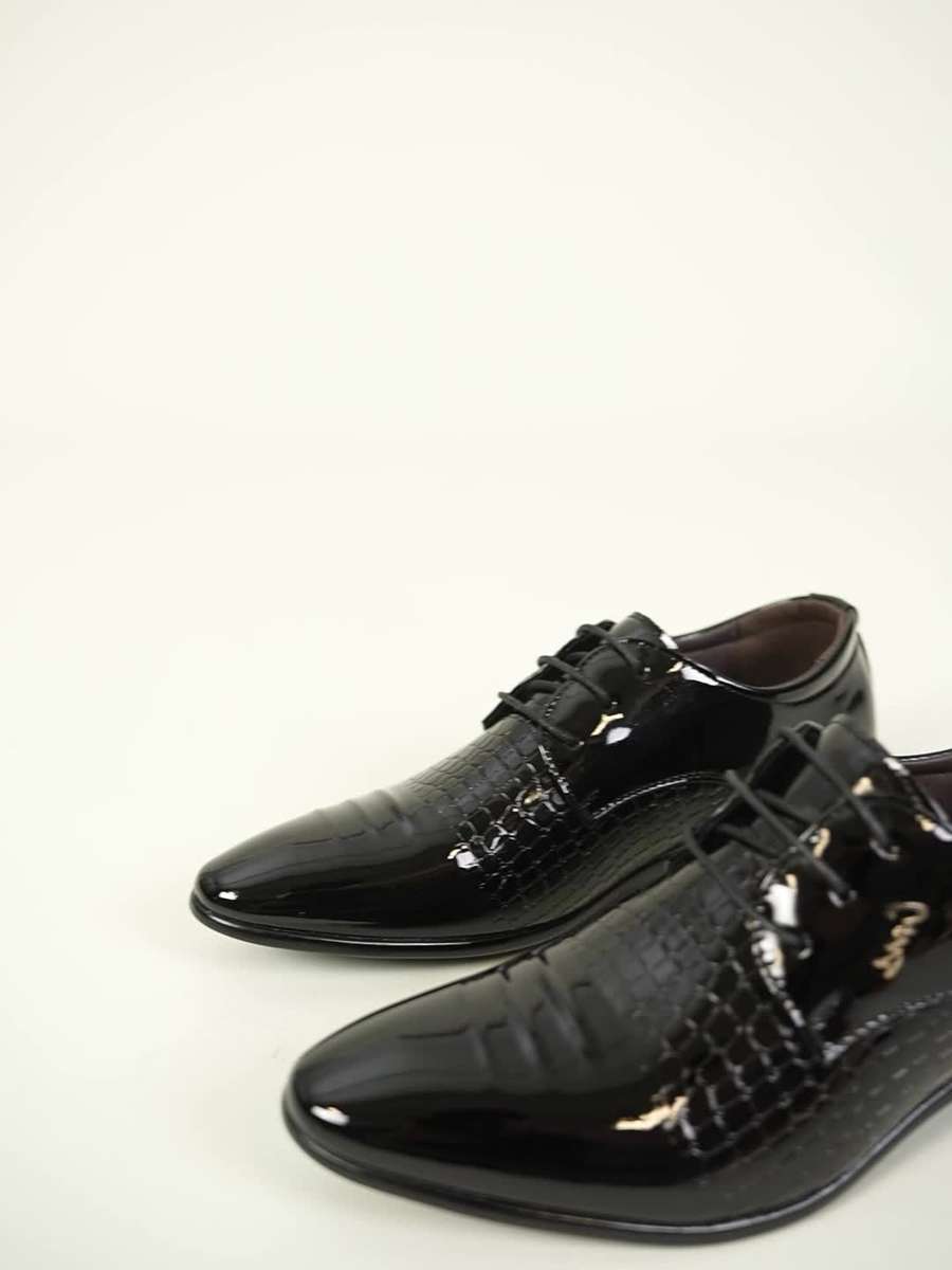 Mens Leather Shoes Color Black Sizeuk 10