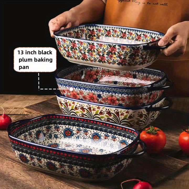 Bowl Style Black Plum Baking Tray