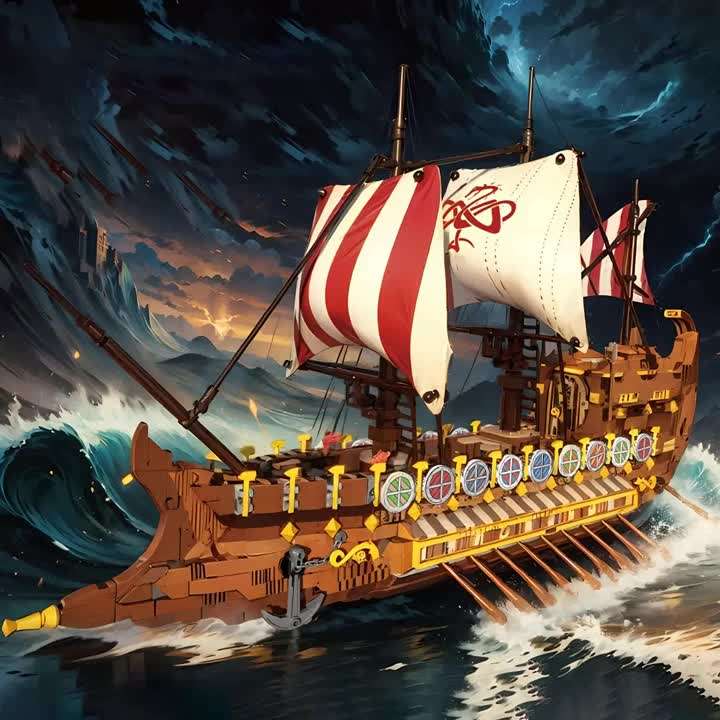 3D Jigsaw Puzzle Model Ship Composition Abs Material