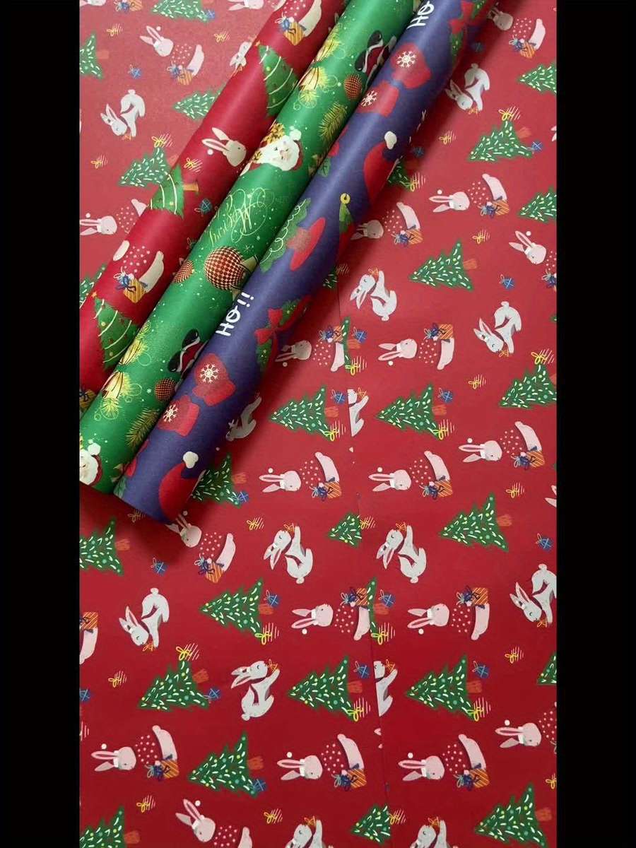 Christmas Decorations Color 10M Green Roll Paper