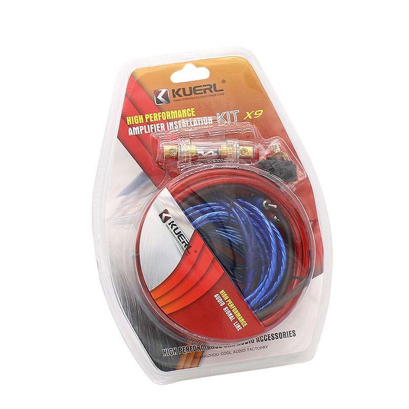 1pc 10GA Audio Rca Cables Car Audio Cable Installation Kit