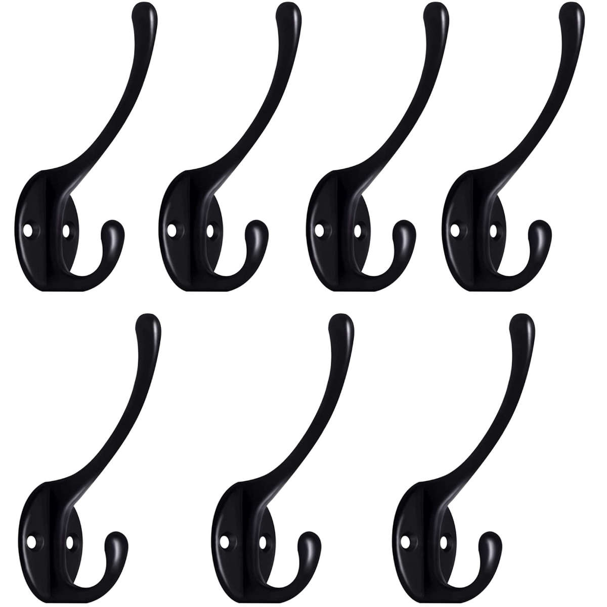 Hook Upcolor Black Quantity 7Pcs