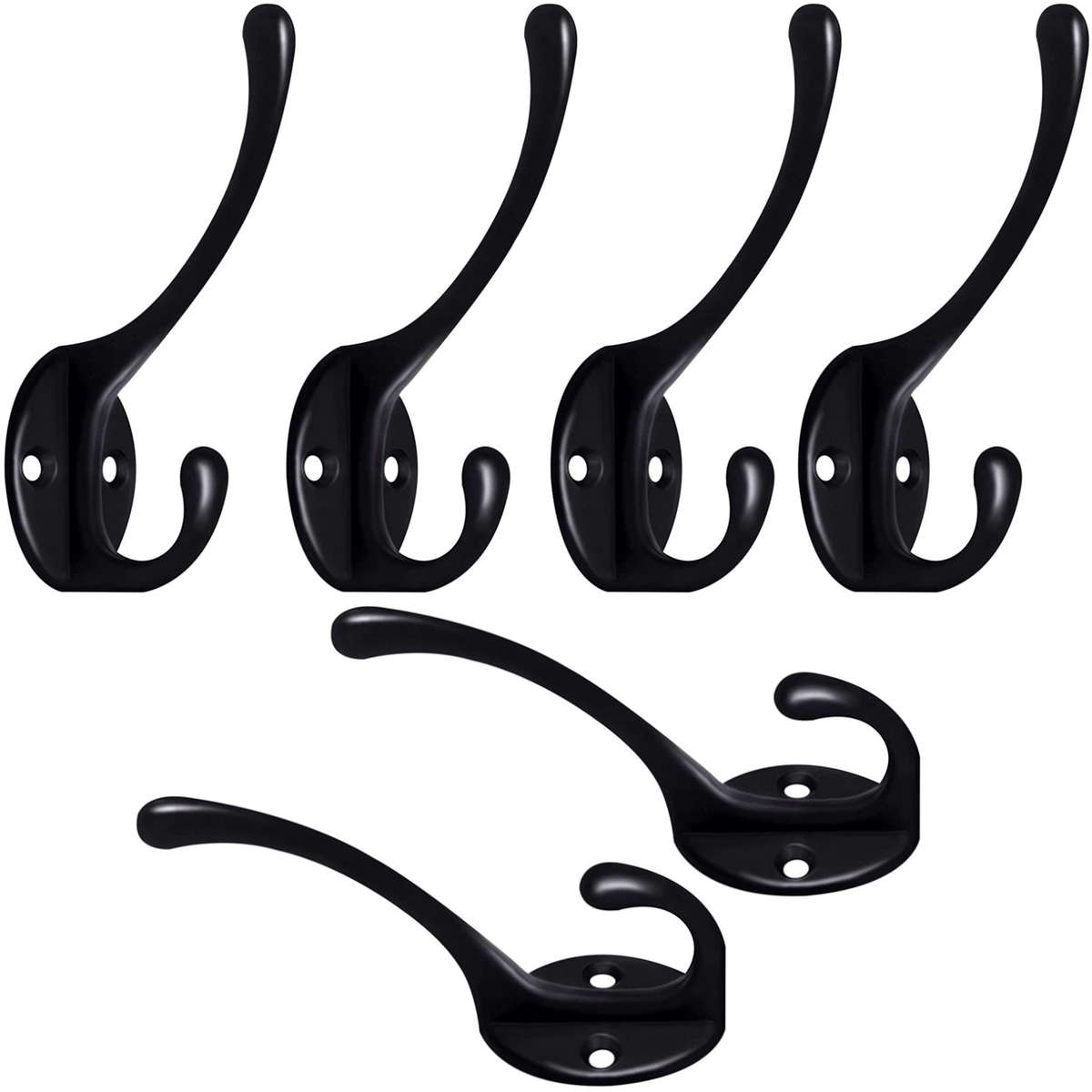 Hook Upcolor Black Quantity 7Pcs