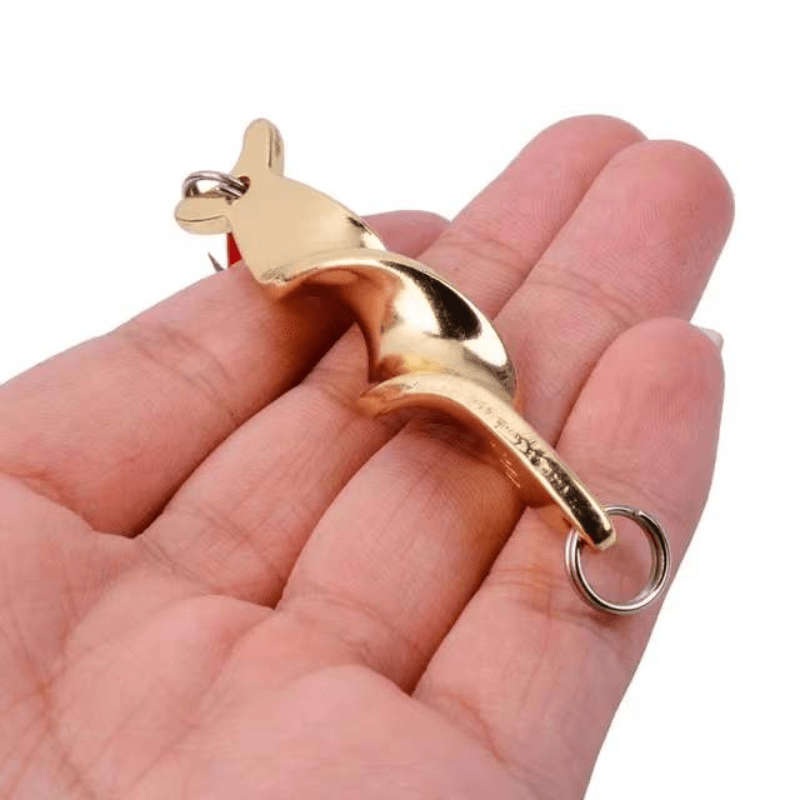 1pc 21g Rotating Metal Lure Spinner Spoon Lure Artificial Hard Bait With Treble Hook For Trout Pi