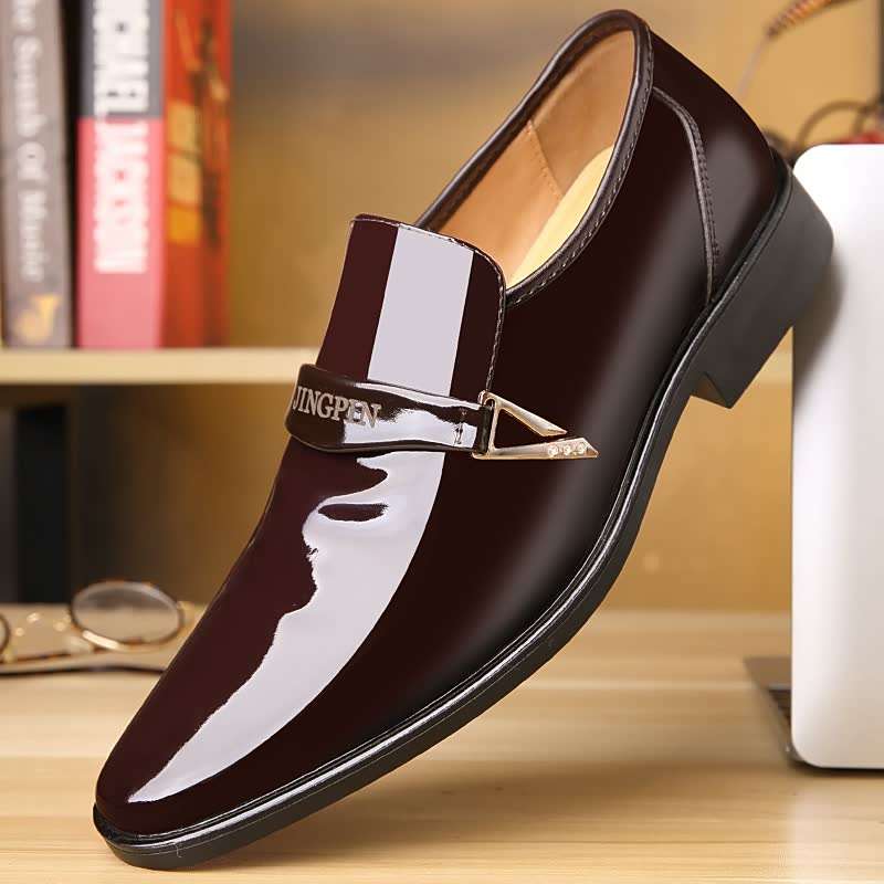 Mens Leather Shoes Color Dark Brown Sizeuk 9