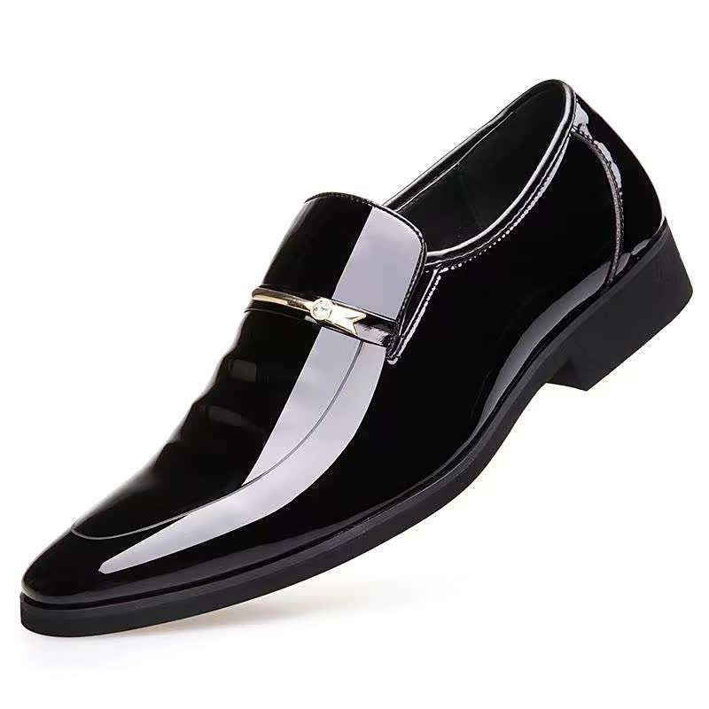 Mens Leather Shoes Color Black Sizeuk 10