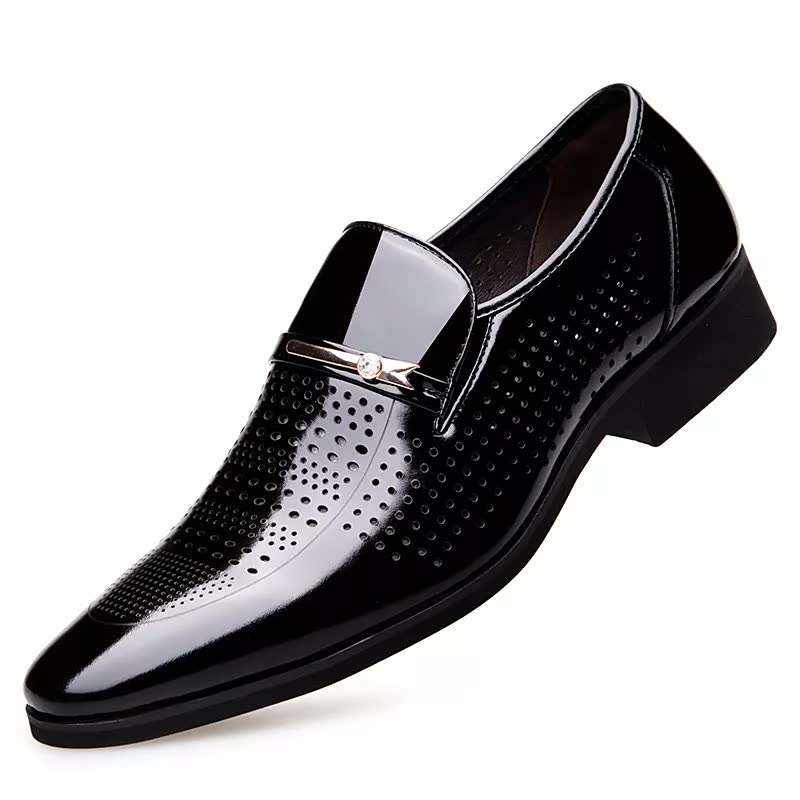 Mens Leather Shoes Color Black Sizeuk 9