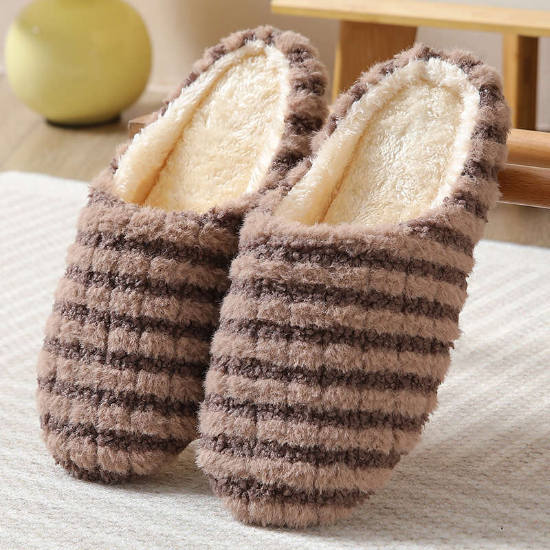 Cotton Slippers Color Coffee Brown Sizeuk 8.5-9