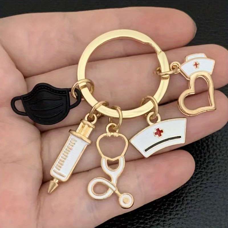 Keychain Ornament Color Yl25Pink*2Yl25Blue*2