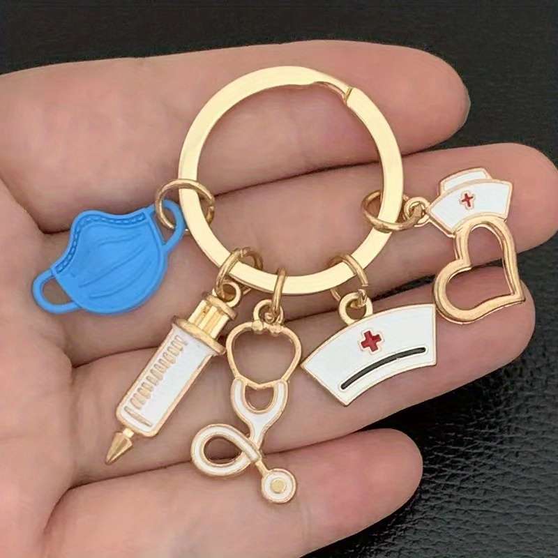 Keychain Ornament Color Yl25Pink*2Yl25Blue*2