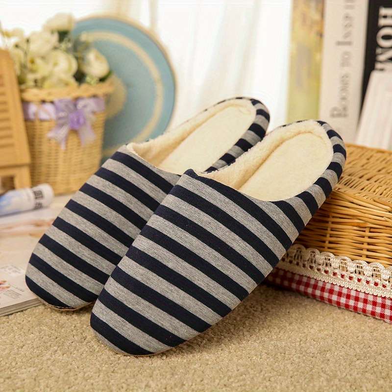 Cotton Slippers Color Navy Blue Sizeuk 5.5-6