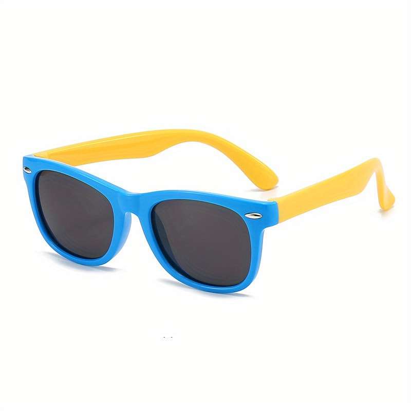 Kids Glasses Color Orange Frame White Legs