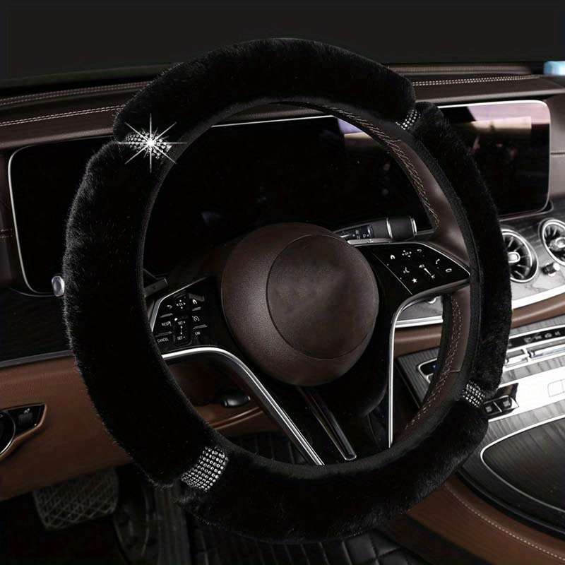 Car Steering Wheel Cover Black