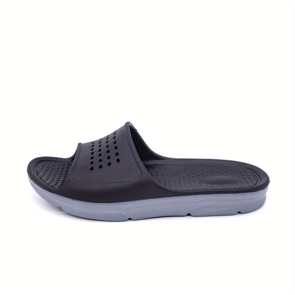 Men Slippers Summer Style Black Size Uk 9