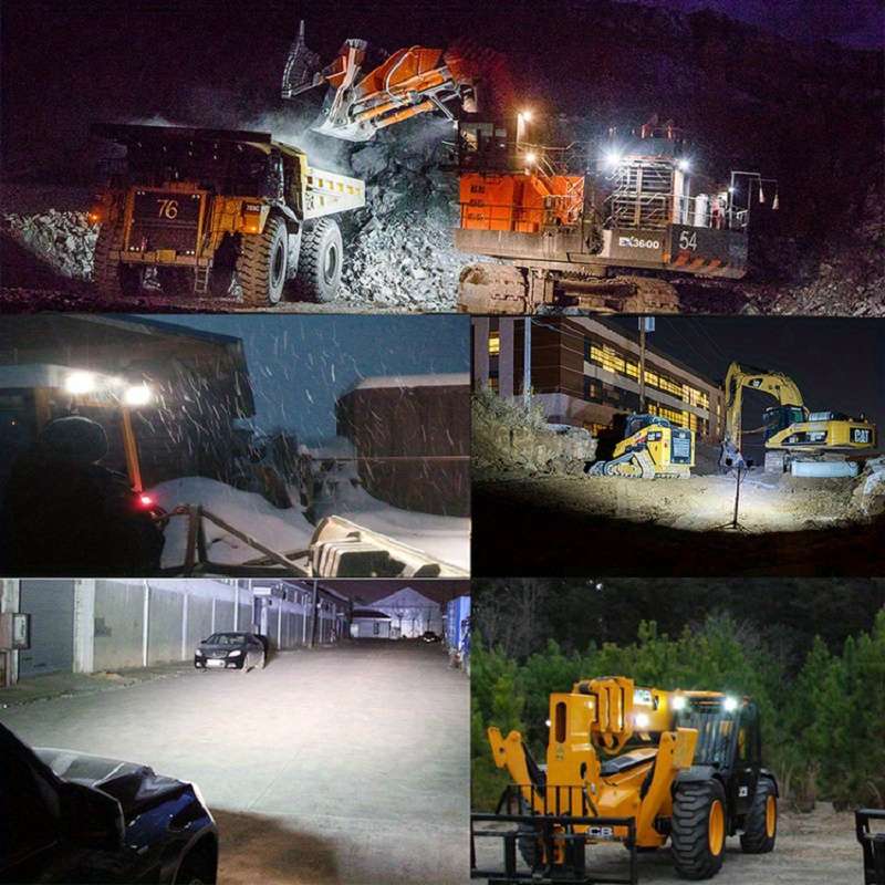 2pcs 16 LED Square LED Work Light Bar Off-Road Light For Trucks Off-Road Vehicle ATV