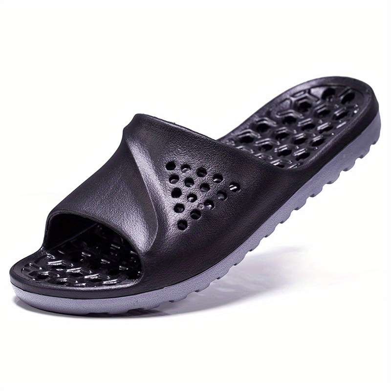 Men Slippers Summer Style Black Size Uk 9.5 To 10