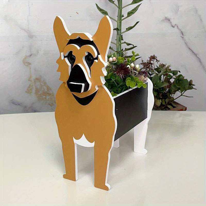 Flowerpotsize 13 38X7X8 66In-34Cmx17 7X22Cmcolor German Shepherd Planter