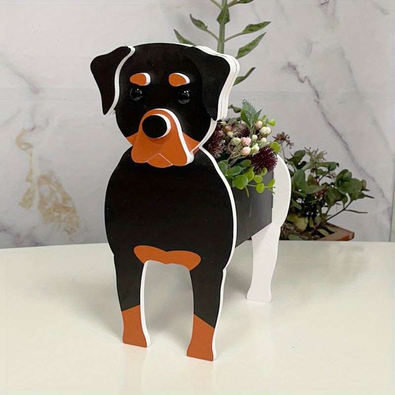 Flowerpotsize 16 9X7X9 8In-43Cmx28X24Cmcolor Rottweiler Planter
