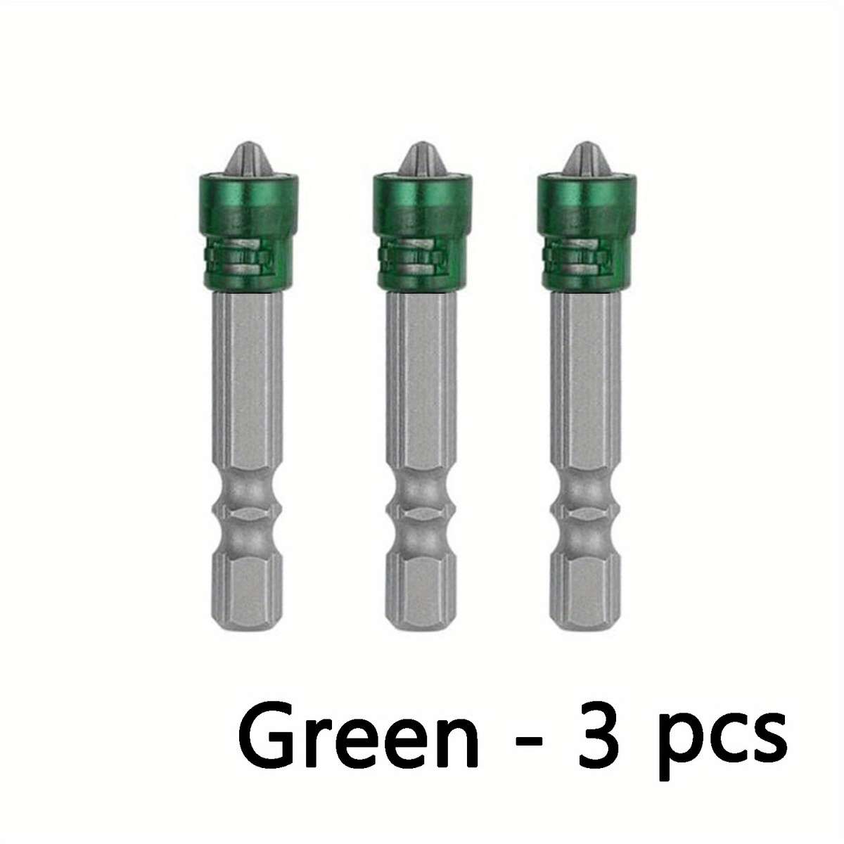 Screwdriver Bit Tool Set Color Green Quantity 3Pcs