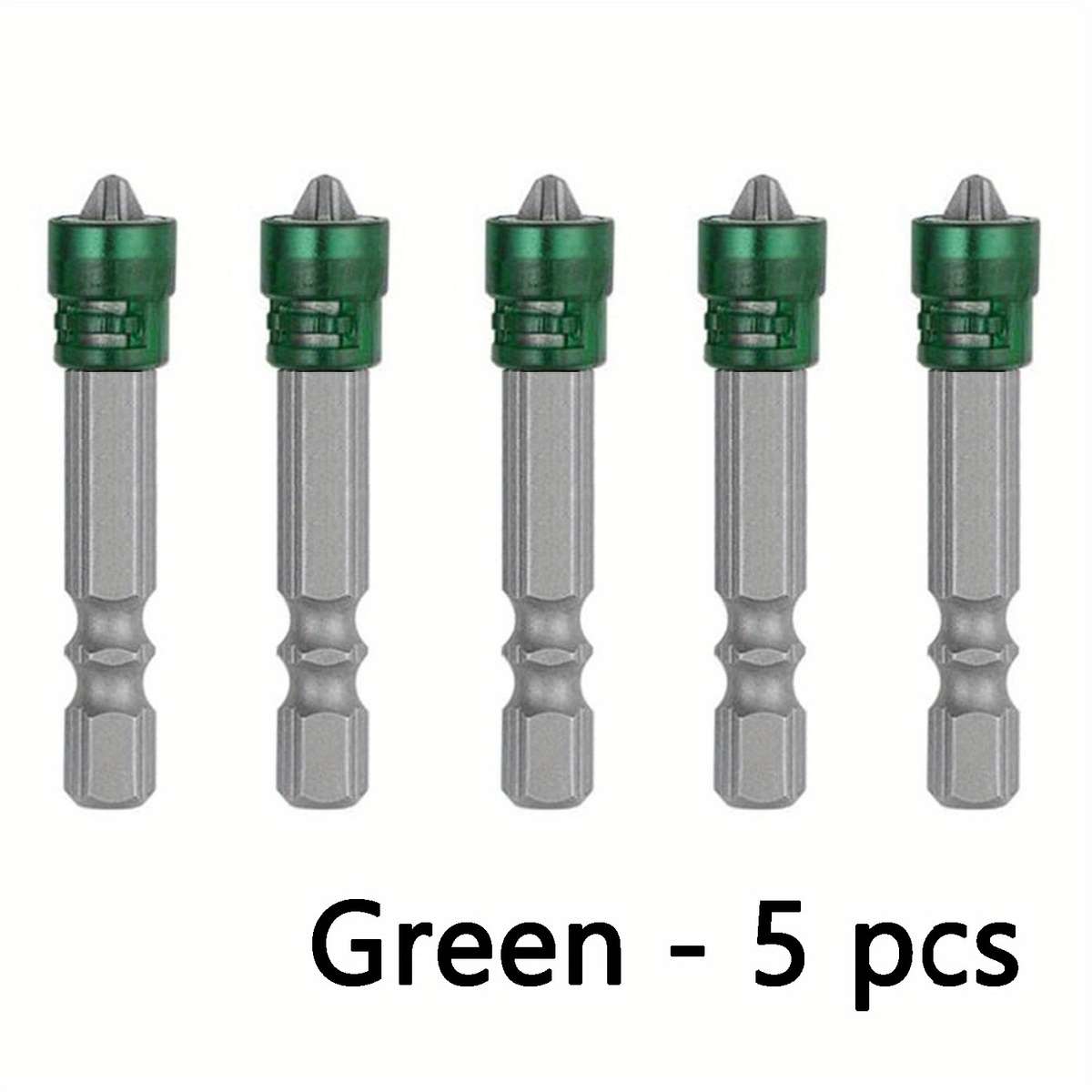 Screwdriver Bit Tool Set Color Green Quantity 5Pcs