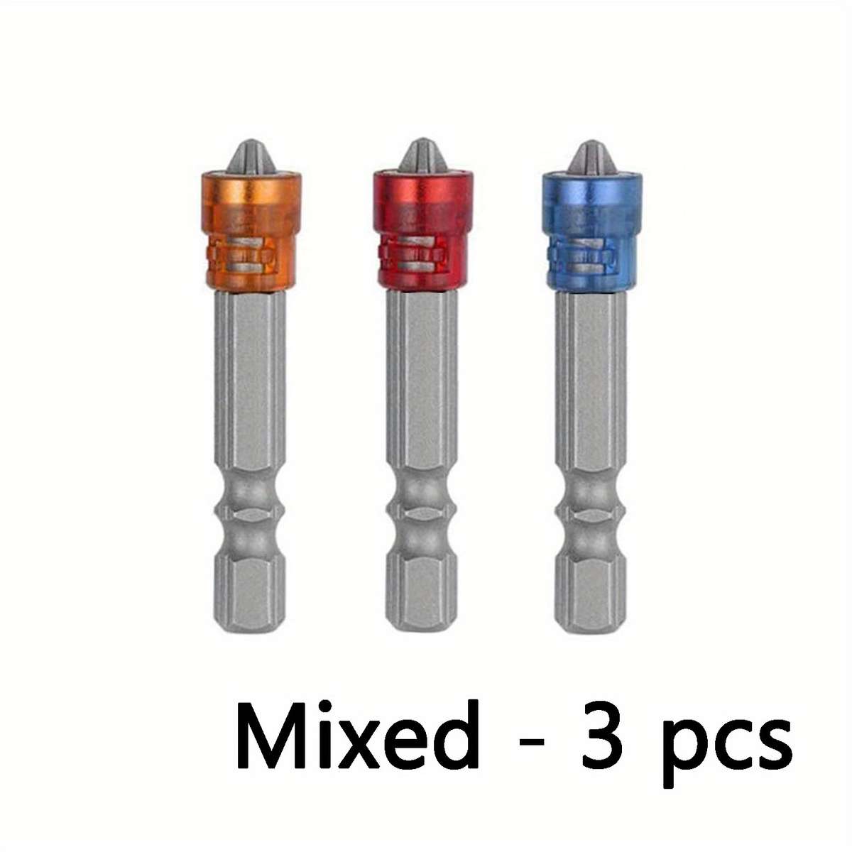 Screwdriver Bit Tool Set Color Mixed Quantity 3Pcs