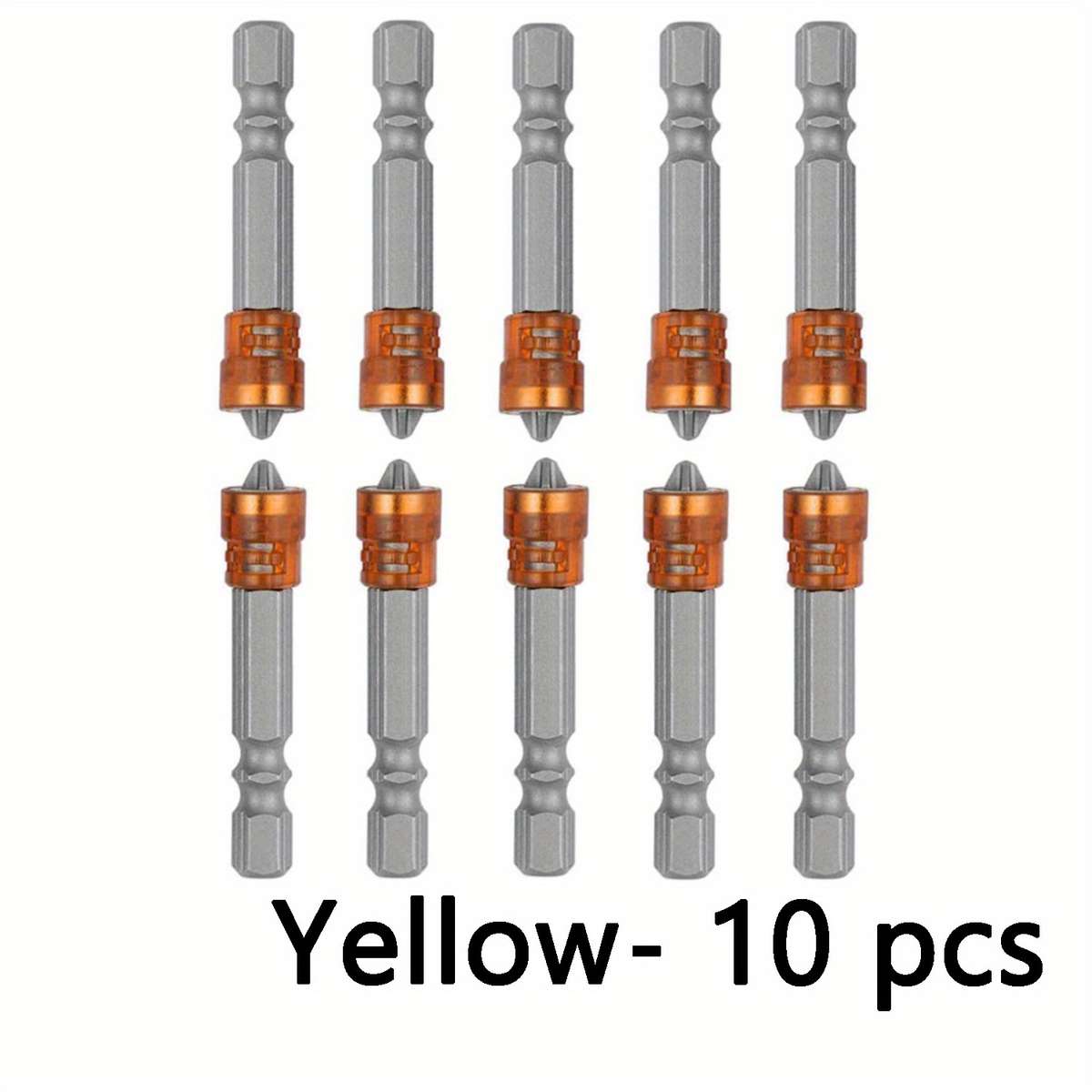Screwdriver Bit Tool Set Color Yellow Quantity 10Pcs