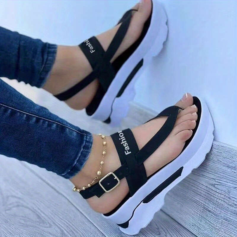 Ladies Summer Flip Flops Black Uk 6