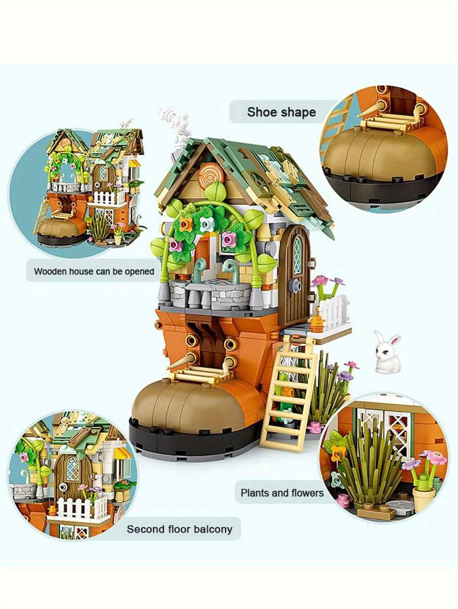 Building Toy Architectural Model Toy Set Style Dwarf House