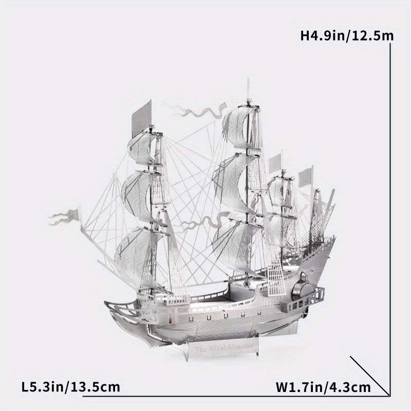 3D Jigsaw Puzzle Model Ship Items Silvery Battleship Hms Victory