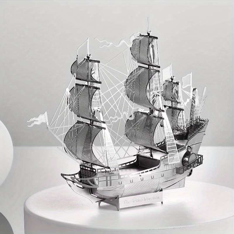 3D Jigsaw Puzzle Model Ship Items Silvery Battleship Hms Victory