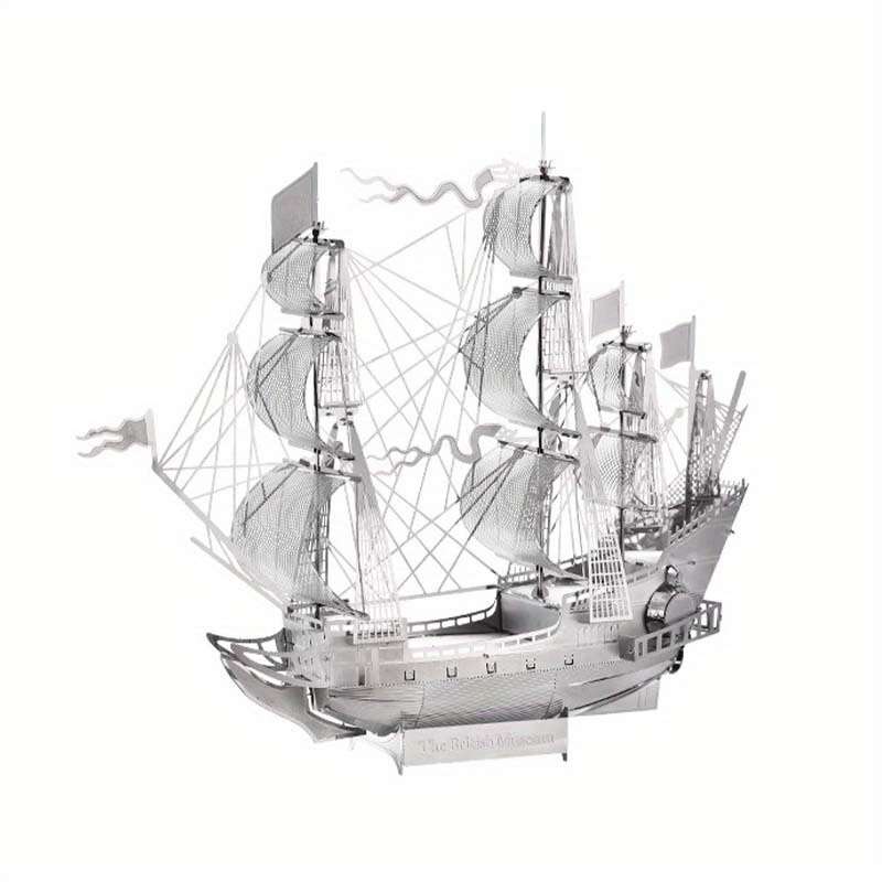 3D Jigsaw Puzzle Model Ship Items Silvery Battleship Hms Victory