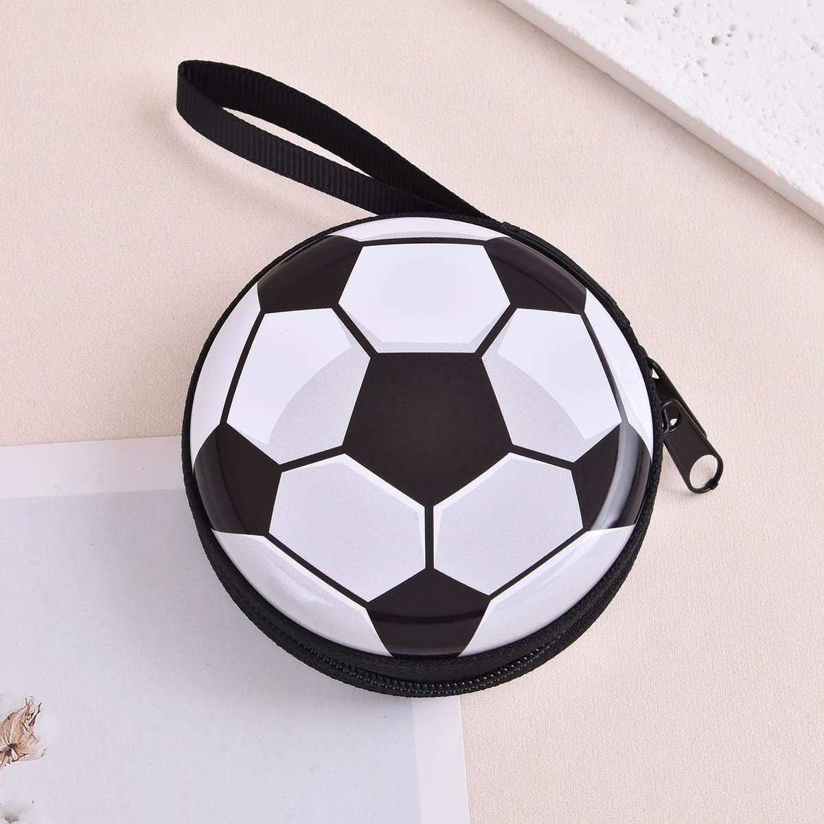 Football Zipper Coin Purse Wallet