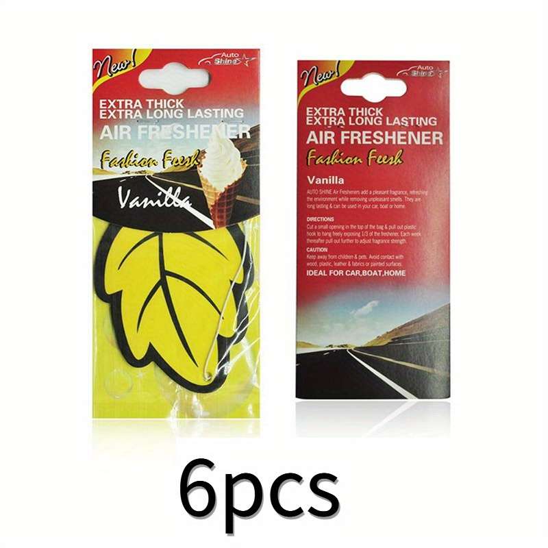 Car Aromatherapy Perfume Items 6Pcs Vanilla