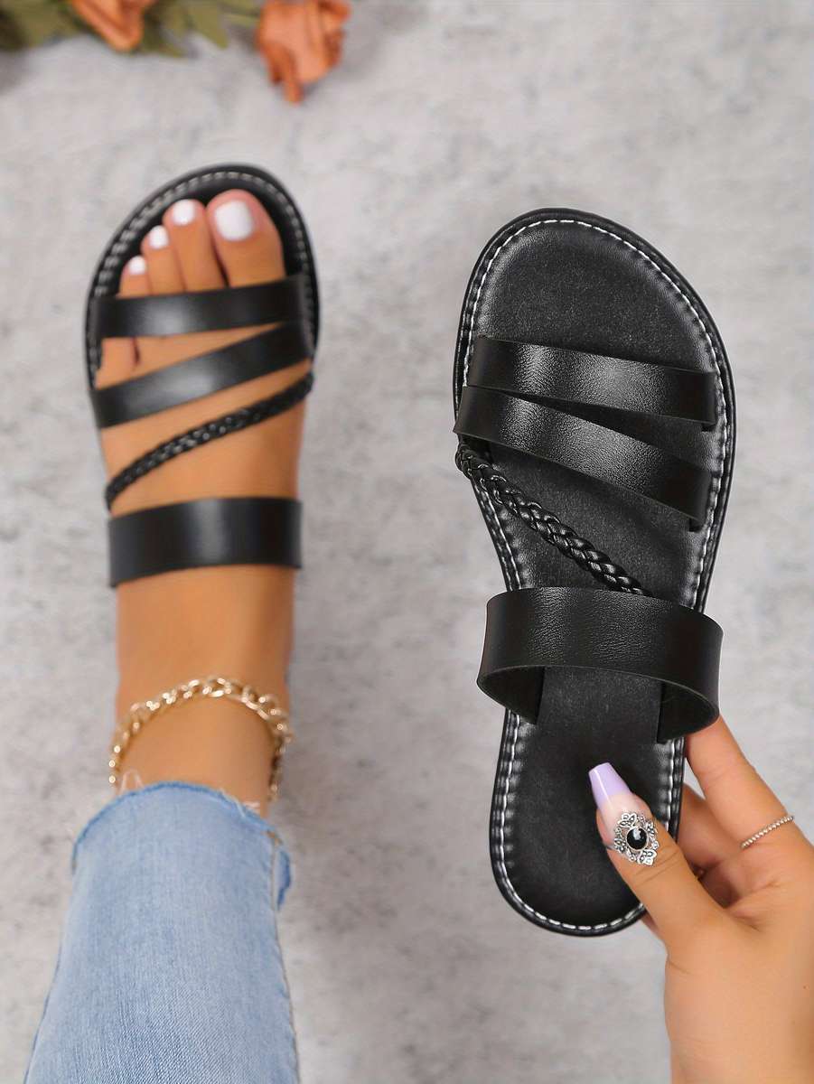 Ladies Summer Flip Flops Red Uk 6.5