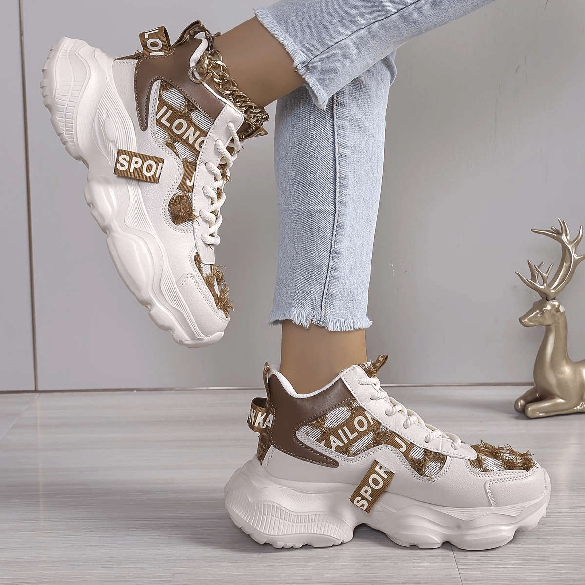 Women S Sneakers Color Khaki Sizeuk 5