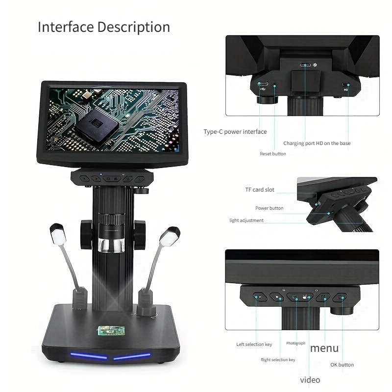 One Piece Inch Digital Microscope Designed Adults Offering Model W7