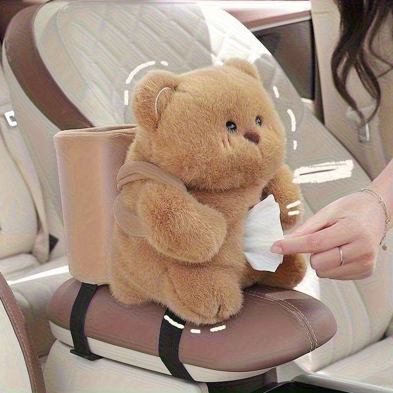 Car Tissue Box Style Fat Brown Bear